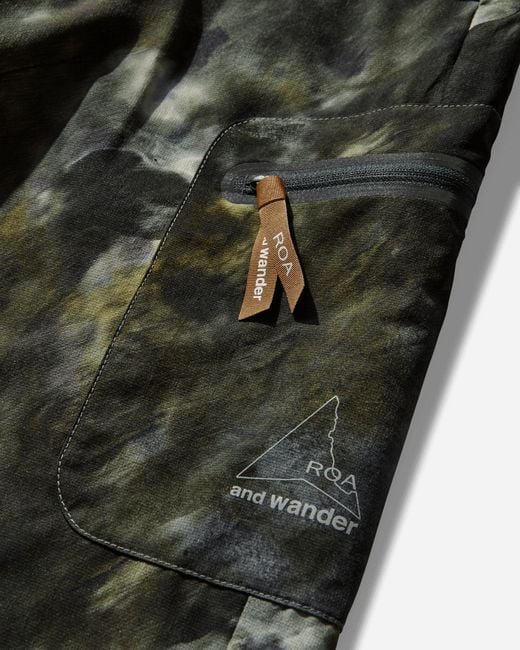 Roa Green And Wander Printed Breathable Pants Camo for men