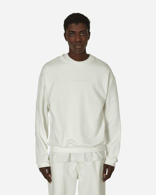 Kapital White Eco Knit Crewneck Sweatshirt (profile Rainbowy Patch) for men