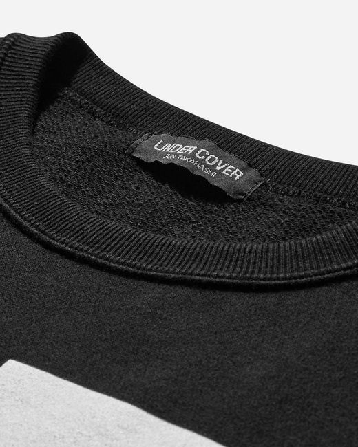 Undercover Black S U Signature Crewneck Sweatshirt for men