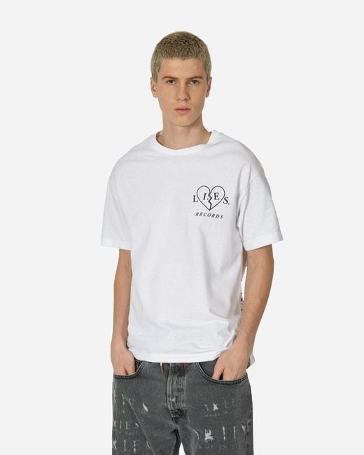 L.I.E.S. Records White Tangled Trap Of Love T-Shirt for men