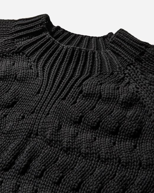 _J.L - A.L_ Black S Mies Knit Sweater Shungite for men