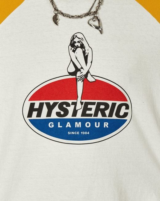 Hysteric Glamour Girl On The Top Raglan T-shirt White / for
