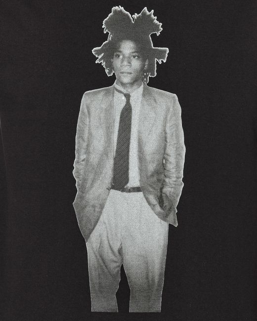 Wacko Maria Black Jean-Michel Basquiat T-Shirt (Type-2) for men
