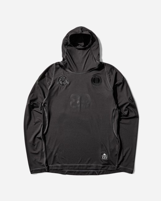 Kappa Black Kombat Xxv Slam Jam Performance Ls Active Jersey Smoke Charcoal for men
