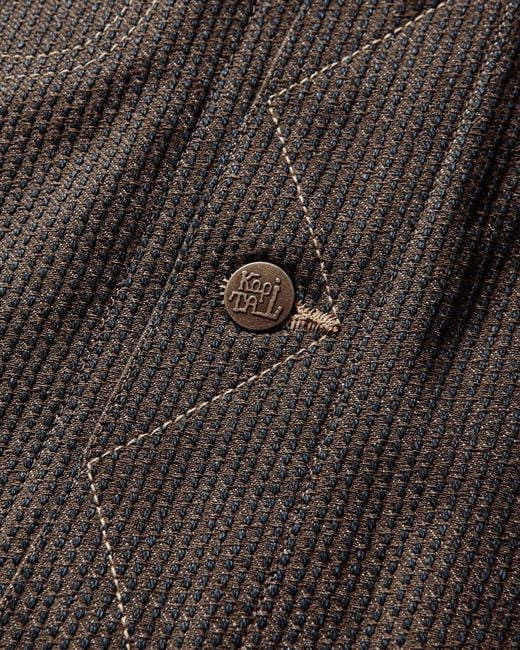 Kapital Brown S Century Denim Westerner Regular Jacket (Kakishibu Dye) Persimmon for men