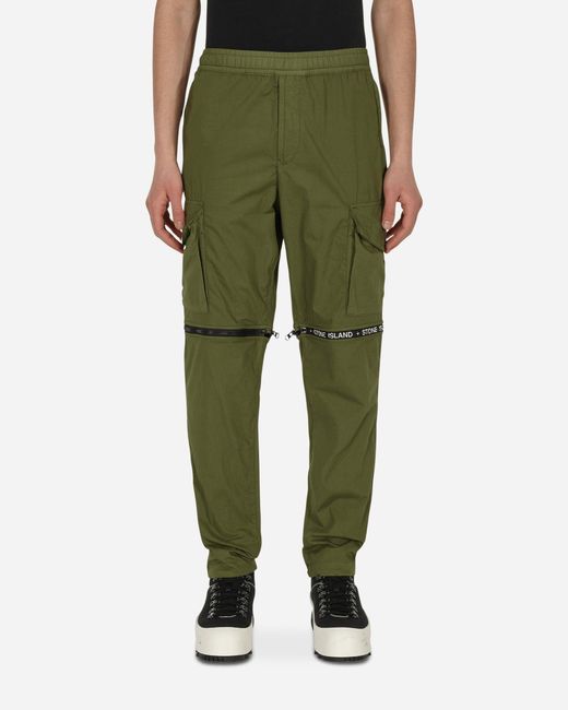 olive stone island cargo pants
