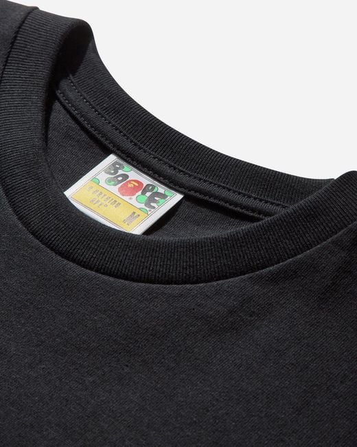 A Bathing Ape Black Men S Big Baby Milo T-shirt for men