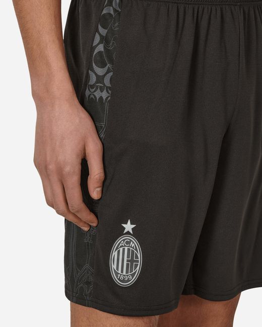 PUMA Black Ac Milan X Pleasures Shorts Replica / Asphalt for men