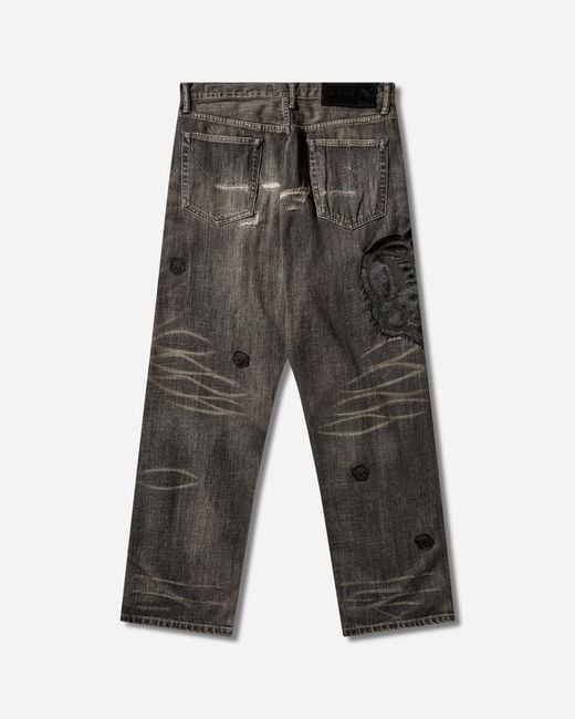 Neighborhood Gray S Chito Savage Denim Dp Basic Pants for men