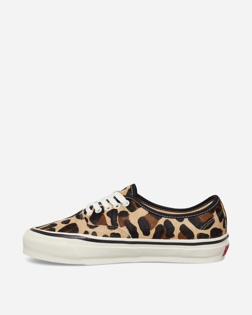 Vans White Premium Authentic 44 Pony Hair Sneakers Marshmallow Leopard for men