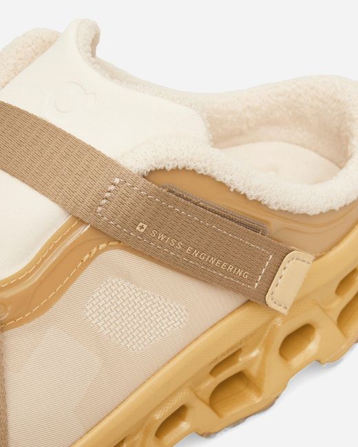 On Shoes Natural Women S Cloudmster 3 Mules Loess / Hare