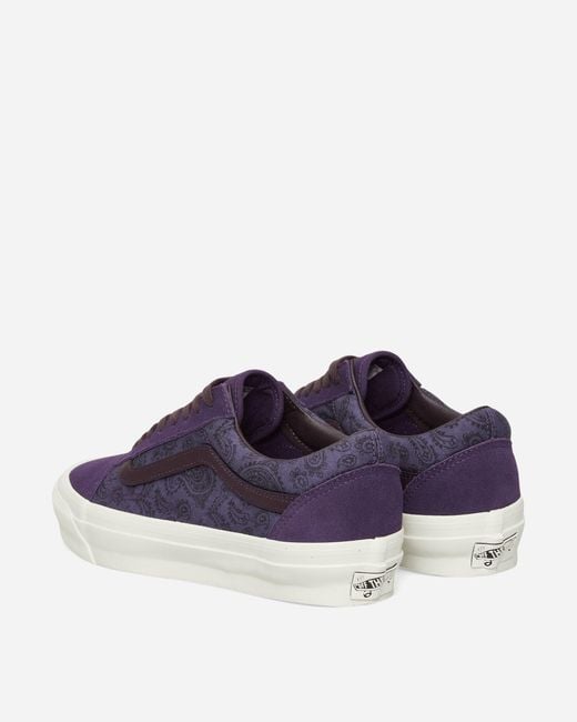 Vans Blue Premium Old Skool Gothic Sneakers Grape for men