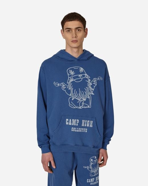 CAMP HIGH Blue G-nome Hooded Sweatshirt for men