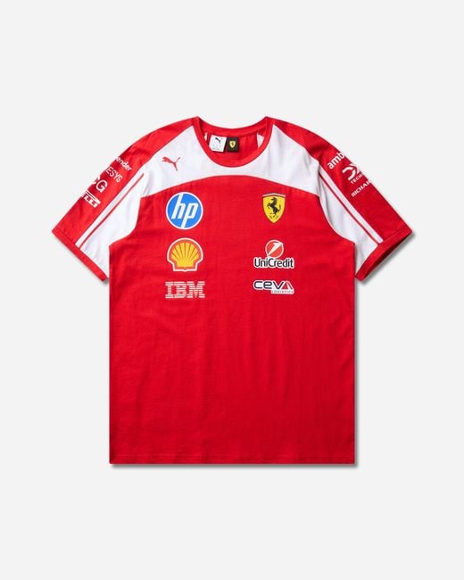 PUMA Red Scuderia Ferrari Hp Replica T-Shirt for men