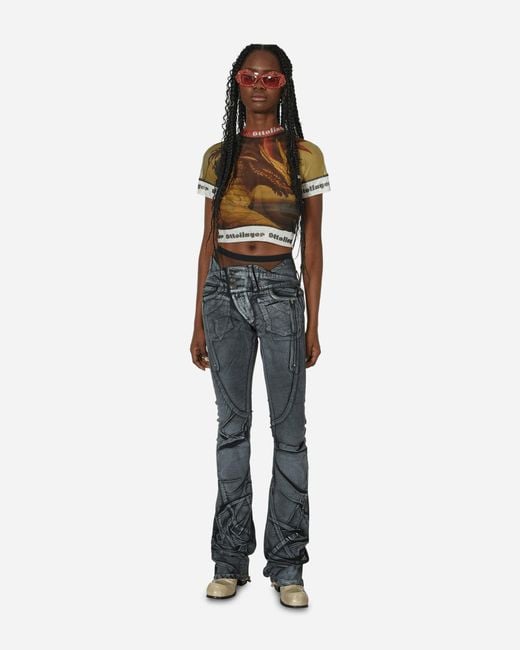 OTTOLINGER Yellow Slam Jam Mesh T-Shirt Mustard