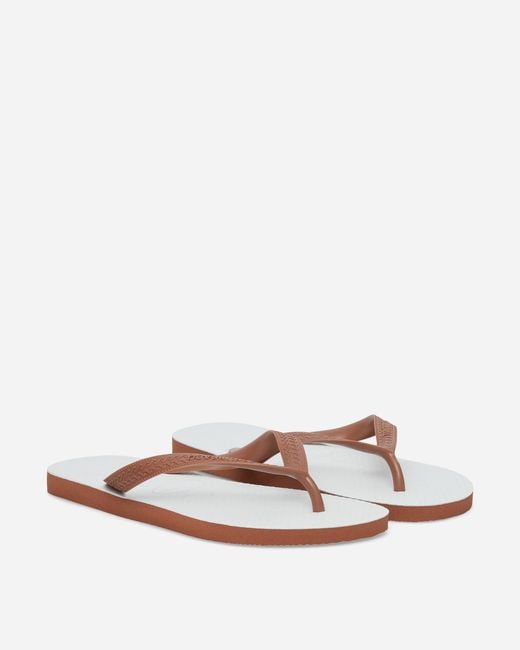 Havaianas White S Tradi 2.0 Flip Flops Rust for men
