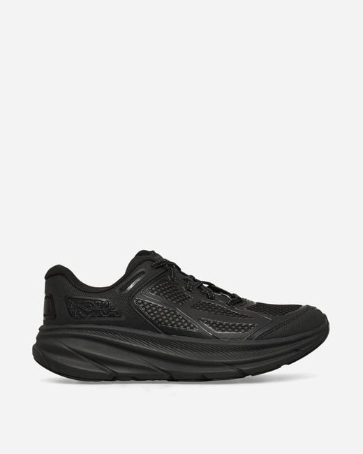 Hoka One One Black Clifton One9 Sneakers / Carbon for men