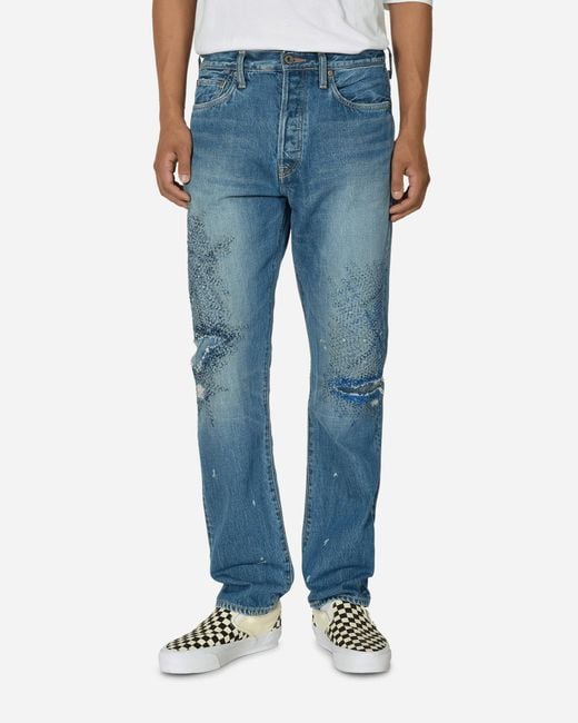 Kapital Blue 14Oz Denim 5P Monkey Cisco (3Yearsfade) for men