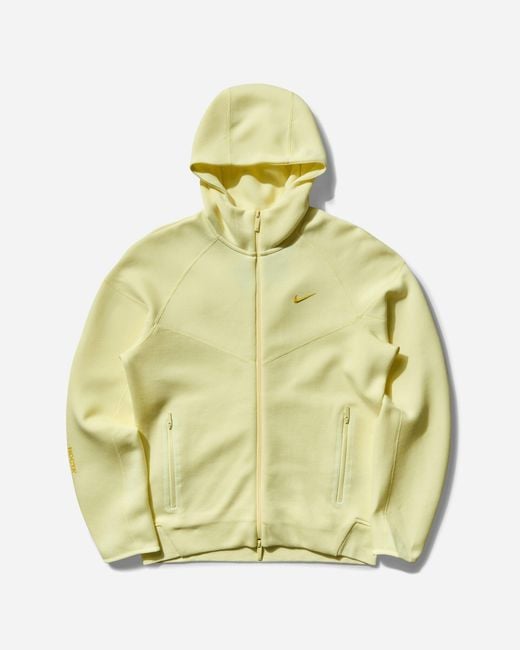 Nike Metallic S Nocta Tech Fleece Full-Zip Hoodie Citron Tint for men