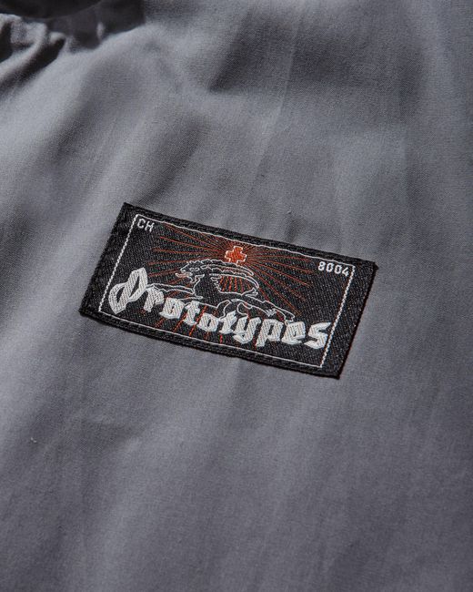PROTOTYPES Gray Waxed Harrington Jacket for men