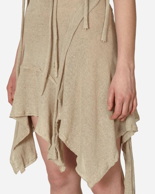 OTTOLINGER Natural Deconstructed Linen Mini Dress