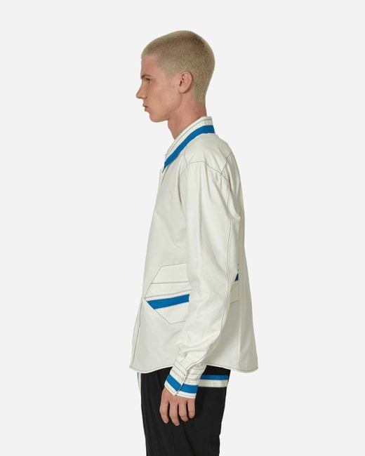 Kiko Kostadinov Diotima Shirt Ecru / Cerulean in White for Men | Lyst