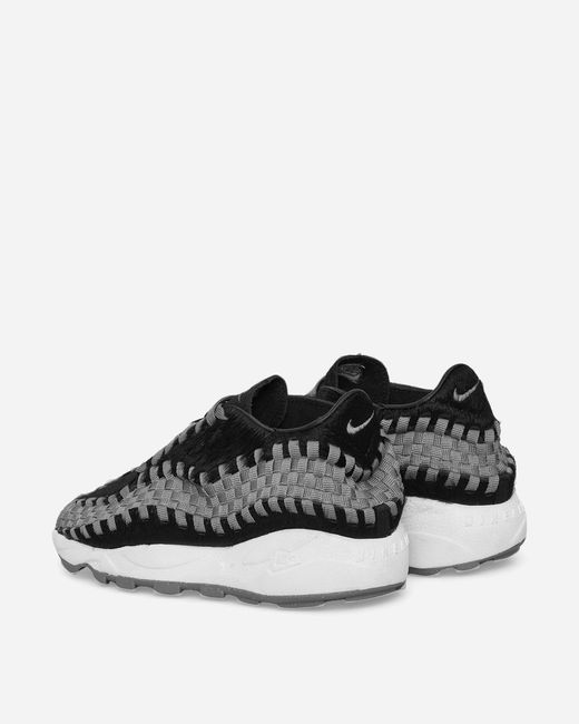 Nike Black Air Footscape Woven Sneakers / Smoke for men