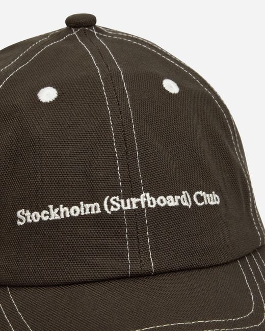 Stockholm Surfboard Club Black Logo Cap for men