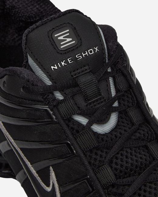 Nike Black Women S Shox Tl Sneakers / Metallic Silver
