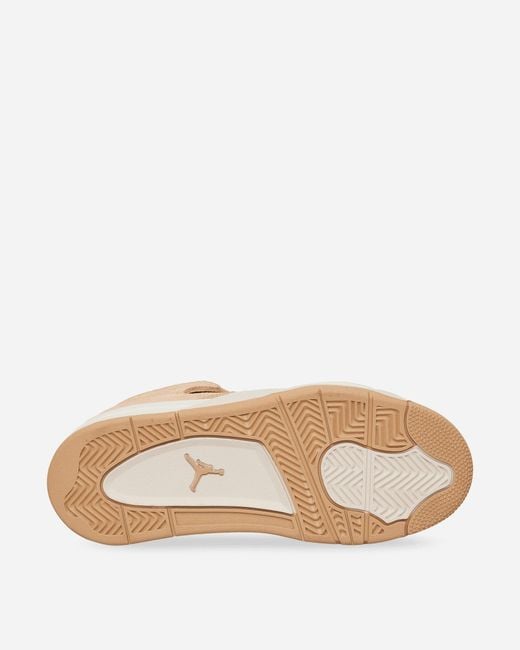 Nike White Air Jordan 4 Retro (ps) Sneakers Hemp / Light Orewood Brown for men