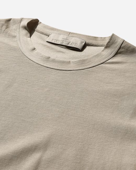 Stone Island Natural Ghost Mercerized Cotton Jersey T-Shirt for men