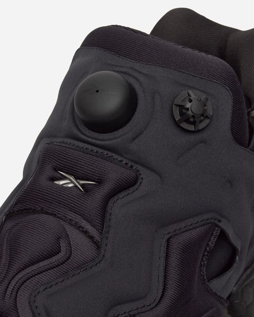 Reebok Black Instapump Sliver Sneakers Caviar for men