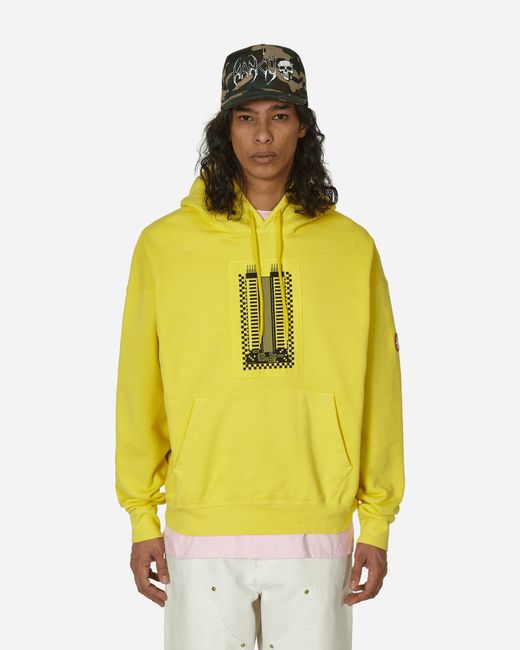 Cav Empt Yellow Overdye Reprocess Heavy Hooded Sweatshirt for men
