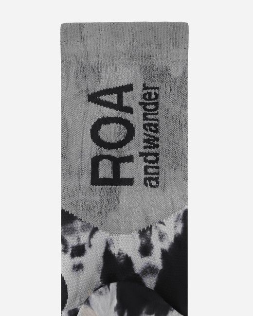 Roa White And Wander Bones Logo Q-skin Technical Socks for men