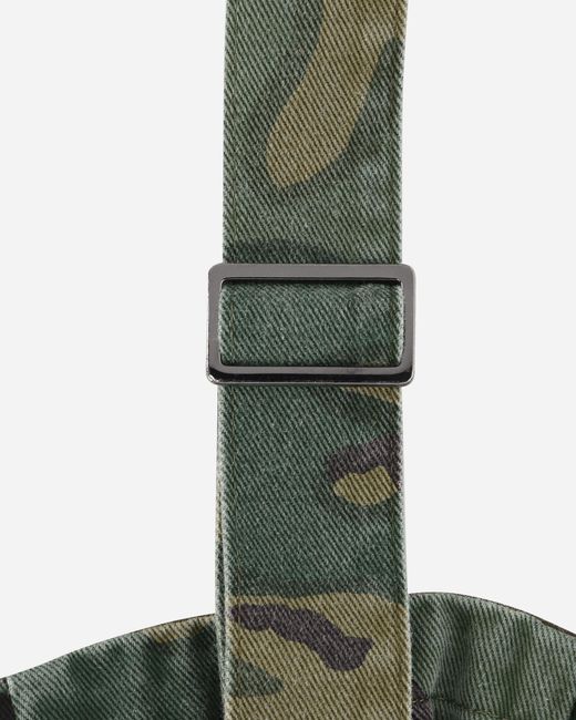 Needles Green Reversible News Paper Bag Camo for men