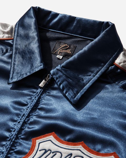 Needles Blue Men S Stadium Jacket Navy for men