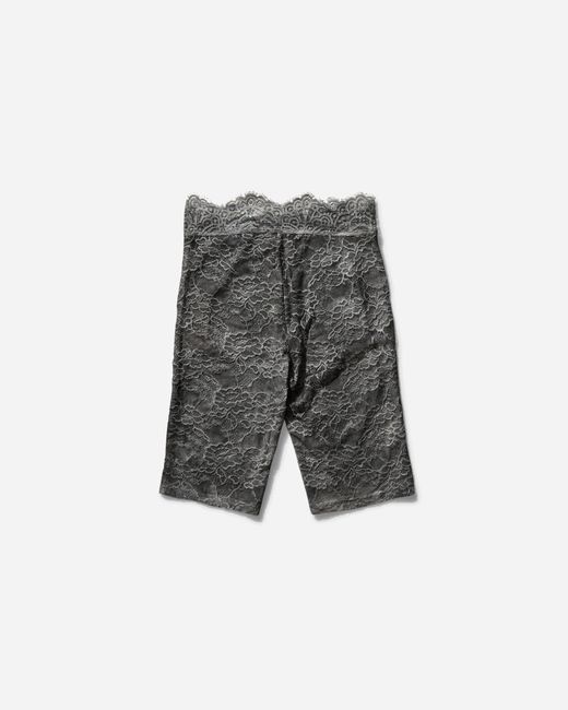 Guess Gray Women S Lace Biker Shorts Washed Out