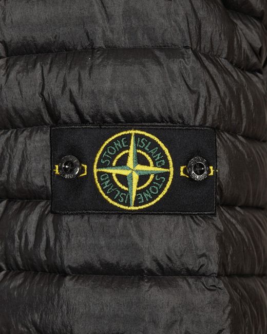 Stone Island Black Packable Loom Woven Chambers R-nylon Down-tc Jacket for men