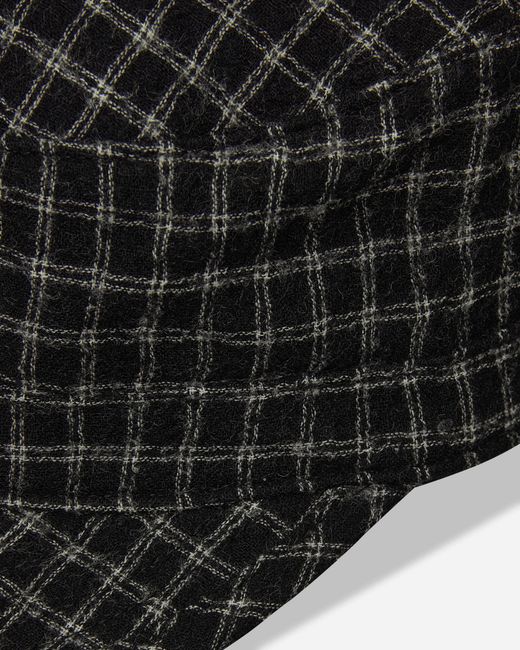 Undercover Black Wool Work Cap Check for men