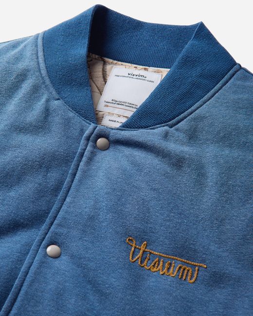 Visvim Blue Men S Varsity Era Down Jacket Light Indigo for men