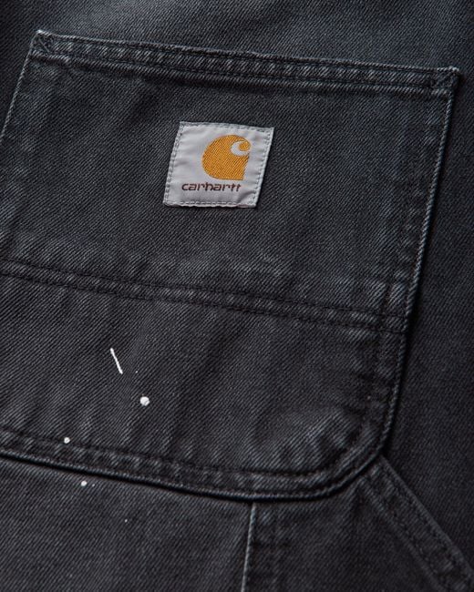 Carhartt Gray Og Single Knee Pants (Destroy Wash) for men