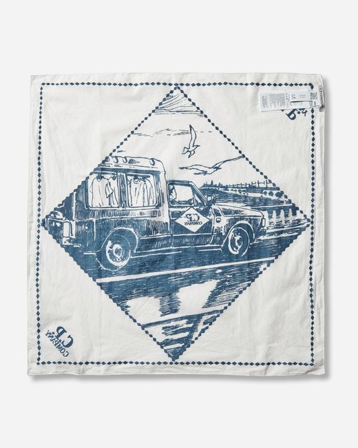 C P Company White Woven Musli Scarf Gauze for men