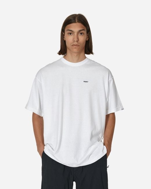 (w)taps White Sign T-shirt for men