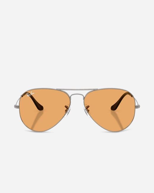 Ray-Ban Metallic Aviator Sunglasses Polished Photocromic for men