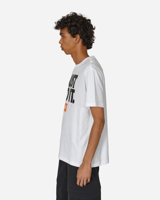 Nike just do it t shirt white cheap
