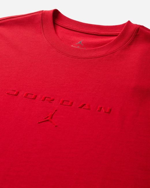 Nike Red Oversized Flight T-Shirt University for men