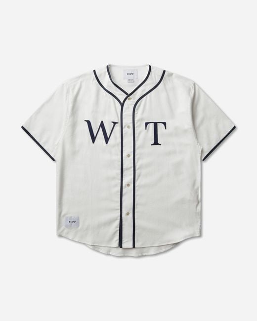 (w)taps Gray Men S League Baseball Shirt for men