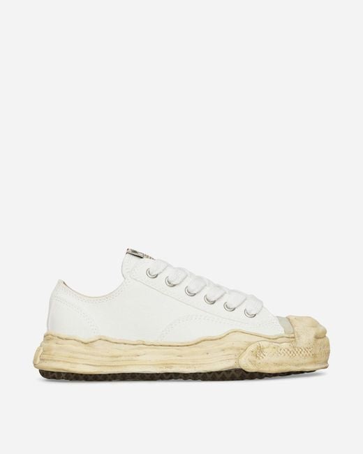 Maison Mihara Yasuhiro White Hank Og Dyed Sole Canvas Low Sneakers for men