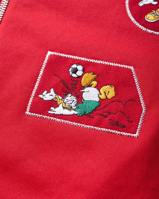 Adidas Red Brain Dead X Disney Track Top Better Scarlet for men