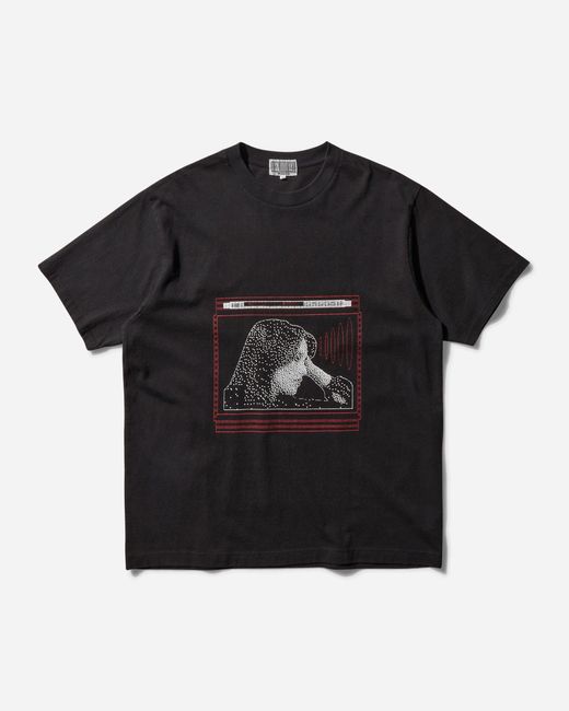 Cav Empt Black Washed Pixel Flame T-Shirt for men